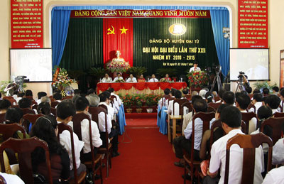 Khai mạc Đại hội Đảng bộ huyện Đại Từ lần thứ XXII, nhiệm kỳ 2010-2015