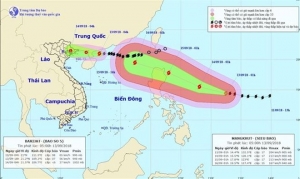 Ngày 17/9, siêu bão Mangkhut sẽ tiến thẳng vào đất liền các tỉnh ven biển Bắc Bộ