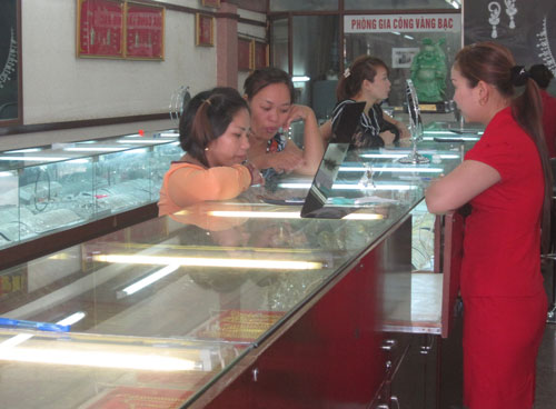 Hoạt động kinh doanh vàng trên địa bàn tỉnh vẫn diễn ra bình thường