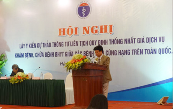 Giá dịch vụ y tế của các bệnh viện cùng hạng sẽ như nhau