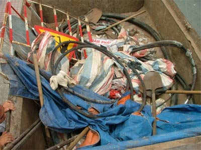 Bắt thêm 7 đối tượng tham gia trộm cáp ngầm