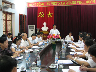 Lãnh đạo tỉnh làm việc tại huyện Phú Bình