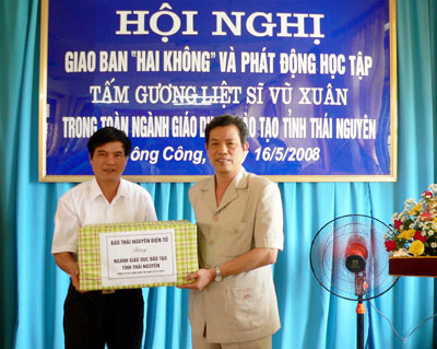 Phát động học tập tấm gương Liệt sỹ Vũ Xuân