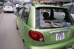 Tai nạn dây chuyền tại đường dẫn lên cầu vượt Ngã Tư Sở