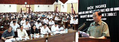 Thái Nguyên: Hội nghị cán bộ chủ chốt Nghiên cứu, quán triệt, tổ chức thực hiện Nghị quyết Hội nghị TW 9 (khóa X)