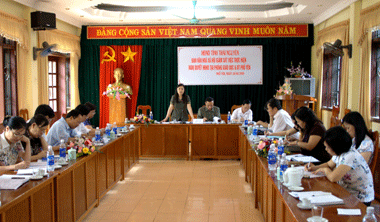 Giám sát việc hỗ trợ giáo viên mầm non hợp đồng tại Phổ Yên