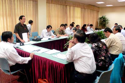 Đoàn đại biểu Quốc hội tỉnh Thái Nguyên đóng góp ý kiến vào kế hoạch 2008