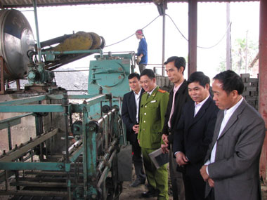 Kiểm tra Công tác ATVSLĐ-PCCN tại Chi nhánh than Núi Hồng