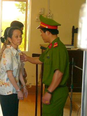 Y án tử hình đối với thủ quỹ Tăng Thu Ba