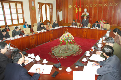 BTV Tỉnh uỷ: Cho ý kiến vào báo cáo nội dung đăng ký chương trình làm việc việc với Ban Bí thư, Bộ Chính trị