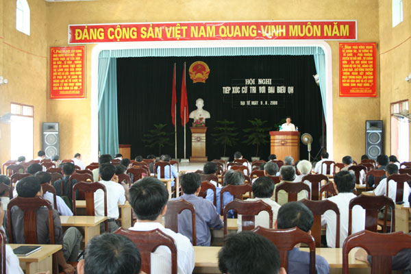 ĐBQH tỉnh tiếp xúc cử tri báo cáo kết quả kỳ họp thứ 3, Quốc hội khóa XII